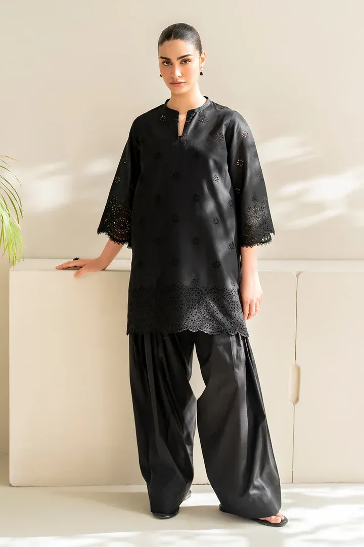 Dhanak 3PC Embroidered With Chiffon Dupatta-152 - Image 6