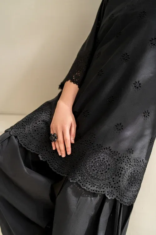 Dhanak 3PC Embroidered With Chiffon Dupatta-152 - Image 5