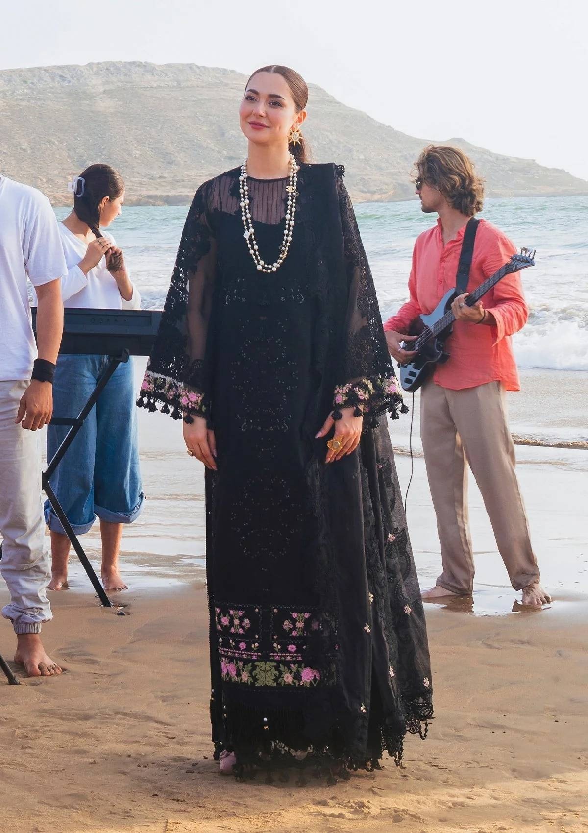 Dhanak 3PC Embroidered With Organza Embroidered Dupatta-163